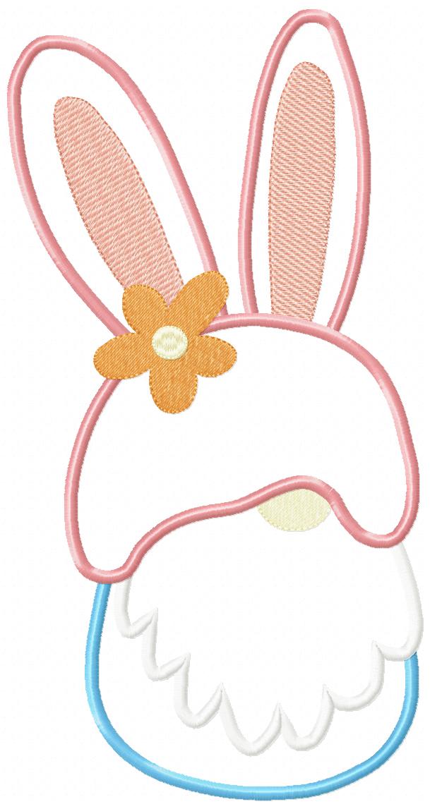 Easter Bunny Little Gnome - Applique
