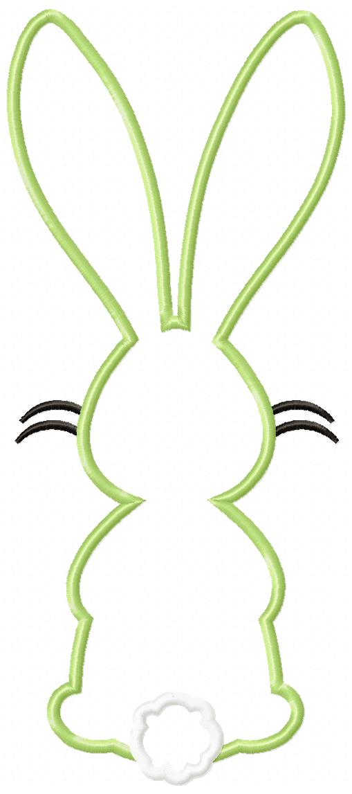 Easter Bunny Silhouette Collection - Applique - Set of 5 designs