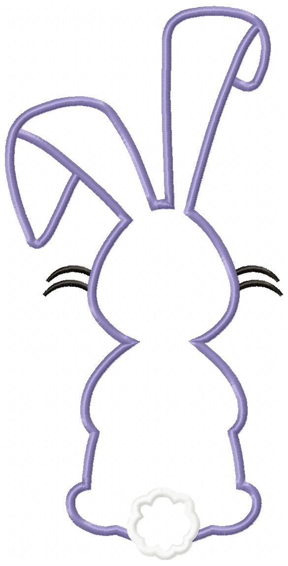 Easter Bunny Silhouette Collection - Applique - Set of 5 designs