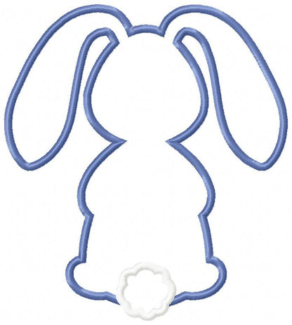 Easter Bunny Silhouette 5 - Applique