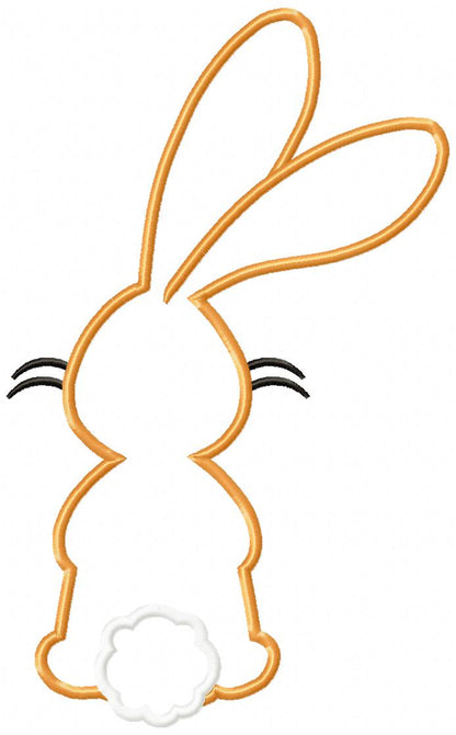 Easter Bunny Silhouette Collection - Applique - Set of 5 designs