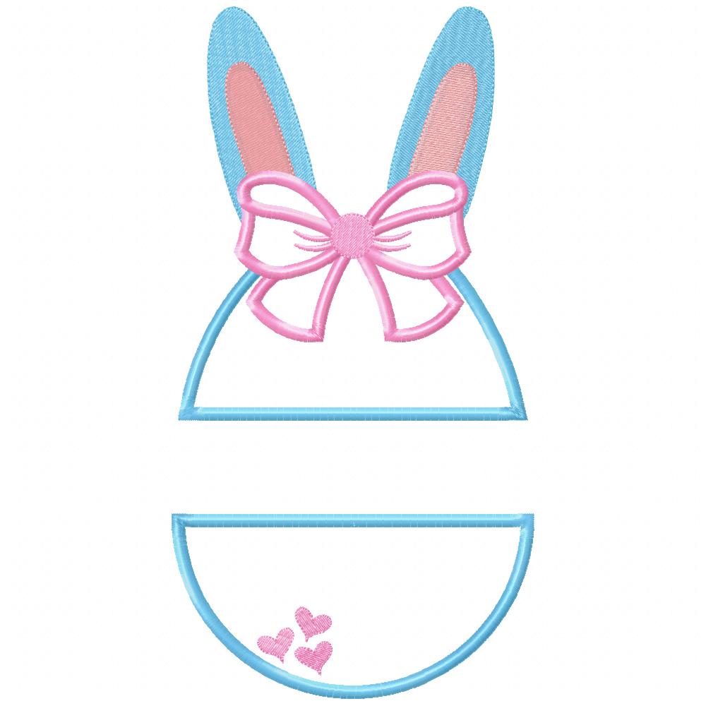 Split Easter Egg - Applique