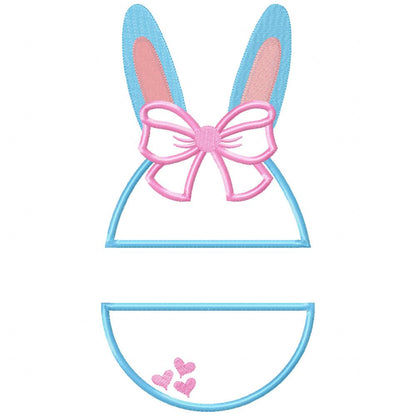 Split Easter Egg - Applique