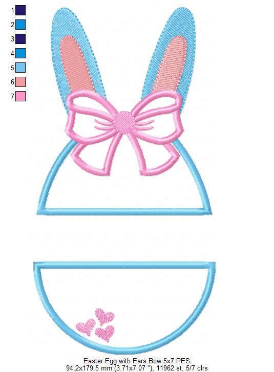 Split Easter Egg - Applique