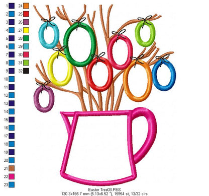 Easter Tree - Applique