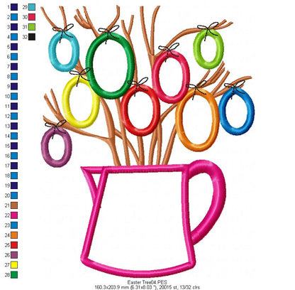Easter Tree - Applique