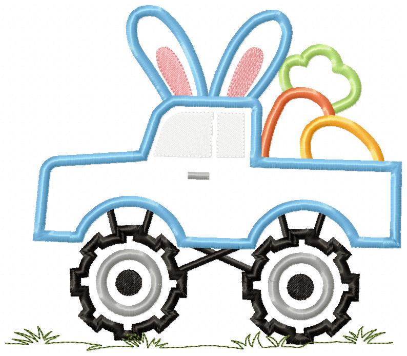 Easter Monster Truck - Applique