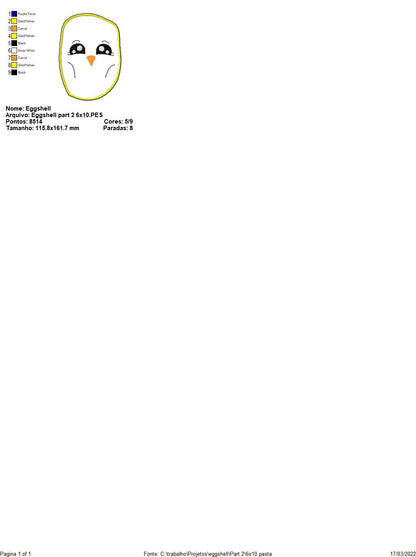 Eggshell - ITH Project - Machine Embroidery Design