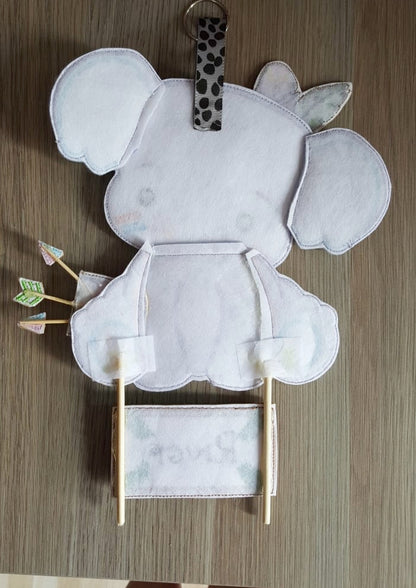 Elephant Boho Ornament - ITH Project - Machine Embroidery Design