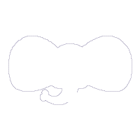 Baby Boy Elephant Birth Announcement Template - Applique