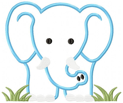 Elephant Boy Front and Back - Applique