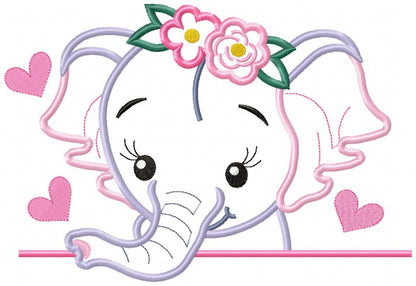Elephant Boy and Girl - Set of 2 designs - Applique