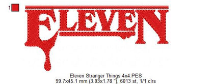 Eleven - Fill Stitch
