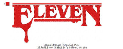 Eleven - Fill Stitch