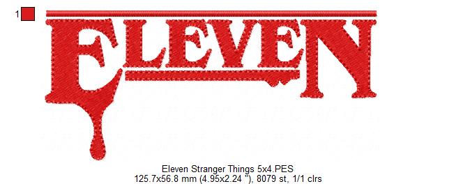 Eleven - Fill Stitch
