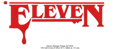 Eleven - Fill Stitch