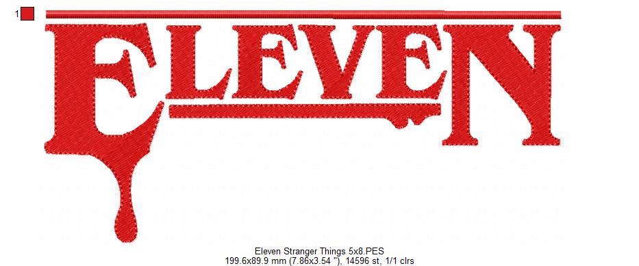 Eleven - Fill Stitch