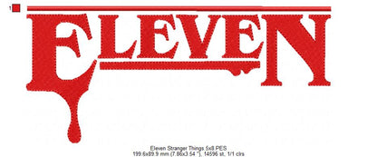 Eleven - Fill Stitch