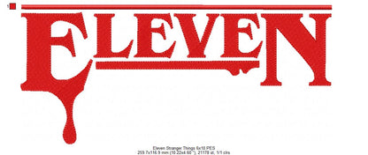Eleven - Fill Stitch