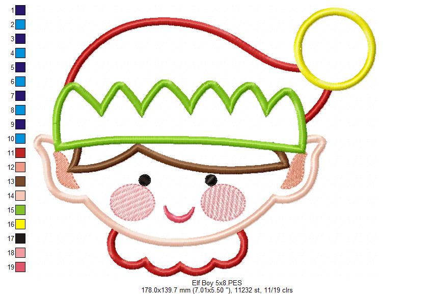Elf Boy - Applique