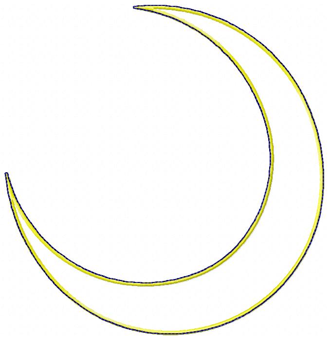 Cat and Moon Door Ornament - ITH Project - Machine Embroidery Design