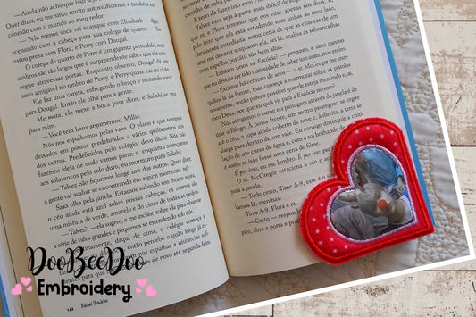 Heart Bookmarker - ITH Project - Machine Embroidery Design