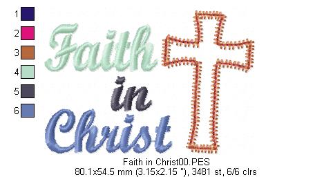 Faith in Christ - Applique