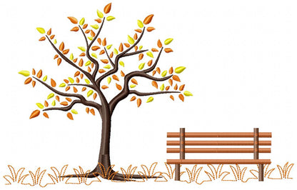 The Four Seasons - Set of 4 designs - Fill Stitch