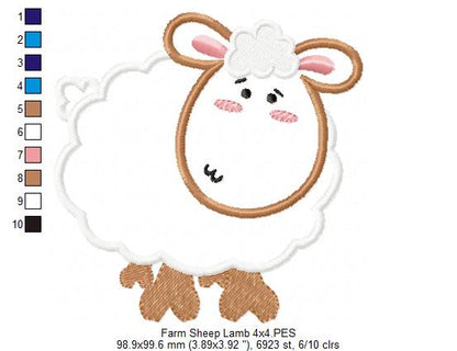 Farm Sheep - Applique
