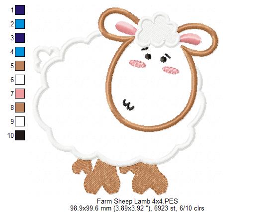 Farm Sheep - Applique