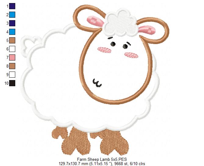 Farm Sheep - Applique