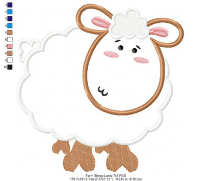 Farm Sheep - Applique