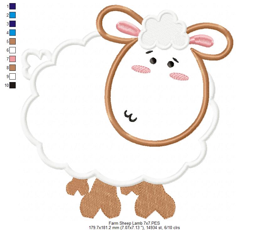 Farm Sheep - Applique