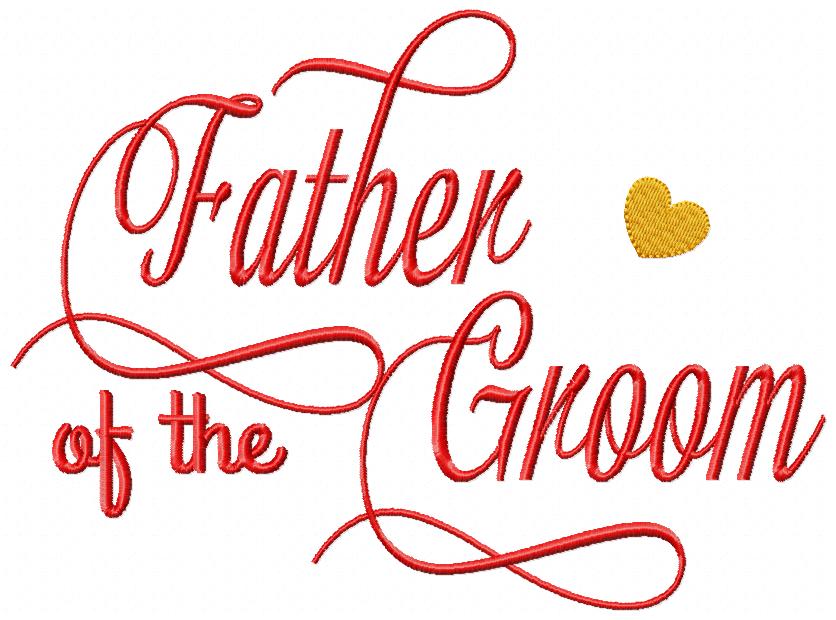 Father of the Groom - Fill Stitch