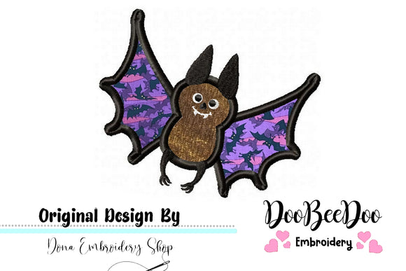 Cute Bat - Halloween - Applique