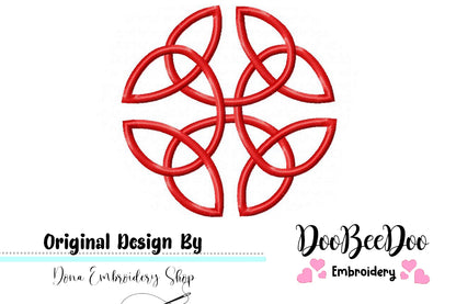 Celtic Knot  - Fill Stitch - Machine Embroidery Design
