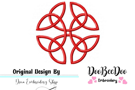Celtic Knot  - Fill Stitch - Machine Embroidery Design