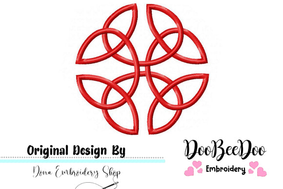 Celtic Knot  - Fill Stitch - Machine Embroidery Design