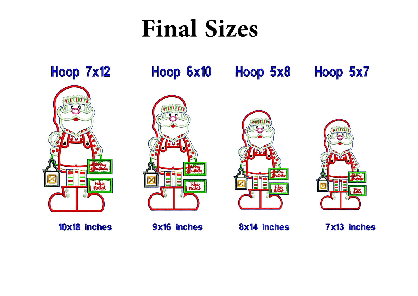 Santa Claus With Light Bulb - ITH Project - Machine Embroidery Design