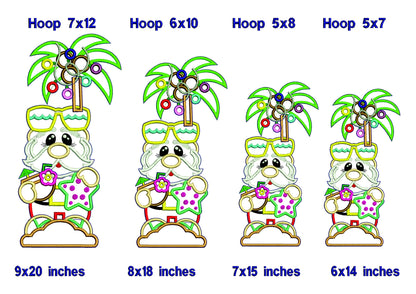 Tropical Santa Claus - ITH Project - Machine Embroidery Design