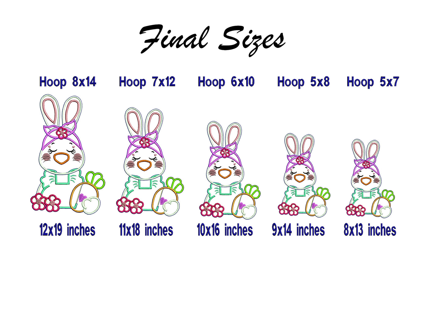 Bunny with Bandana - ITH Project - Machine Embroidery Design