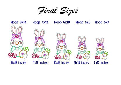 Bunny with Bandana - ITH Project - Machine Embroidery Design