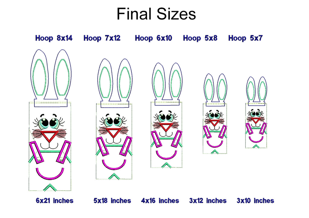 Happy Bunny Candy Bag 2 - ITH Project - Machine Embroidery Design