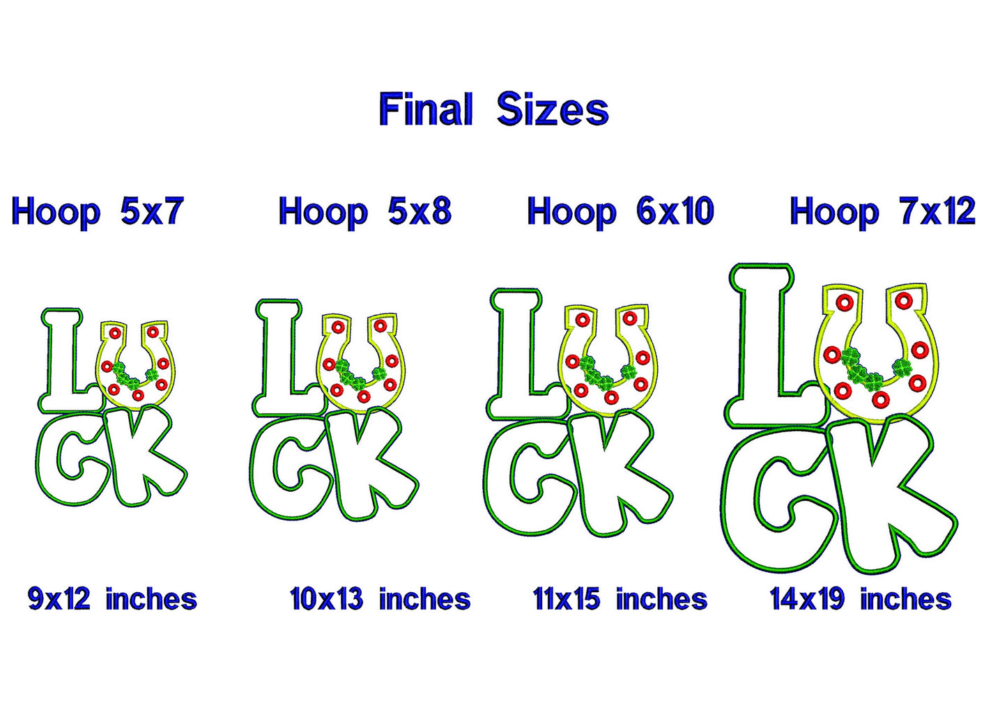 Luck Saint Patrick's - ITH Project - Machine Embroidery Design