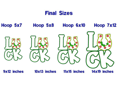 Luck Saint Patrick's - ITH Project - Machine Embroidery Design