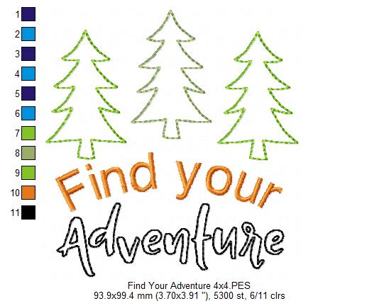 Find your Adventure - Raggy Applique