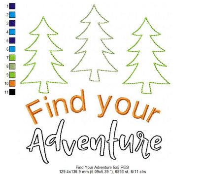 Find your Adventure - Raggy Applique