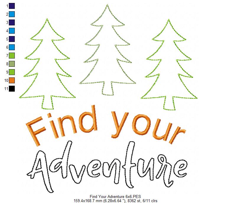 Find your Adventure - Raggy Applique