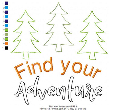 Find your Adventure - Raggy Applique