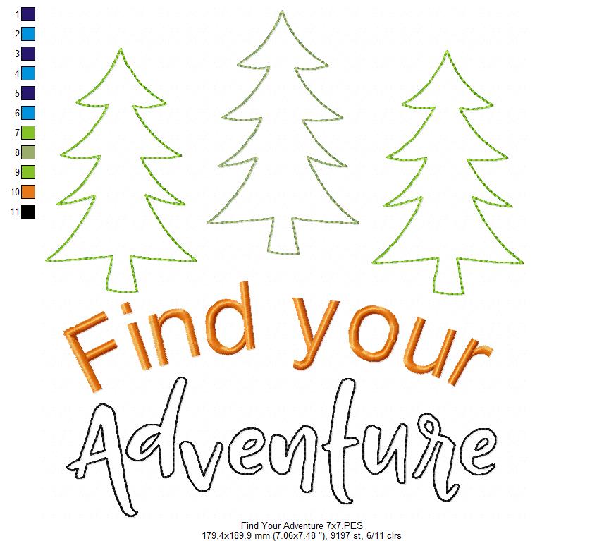 Find your Adventure - Raggy Applique
